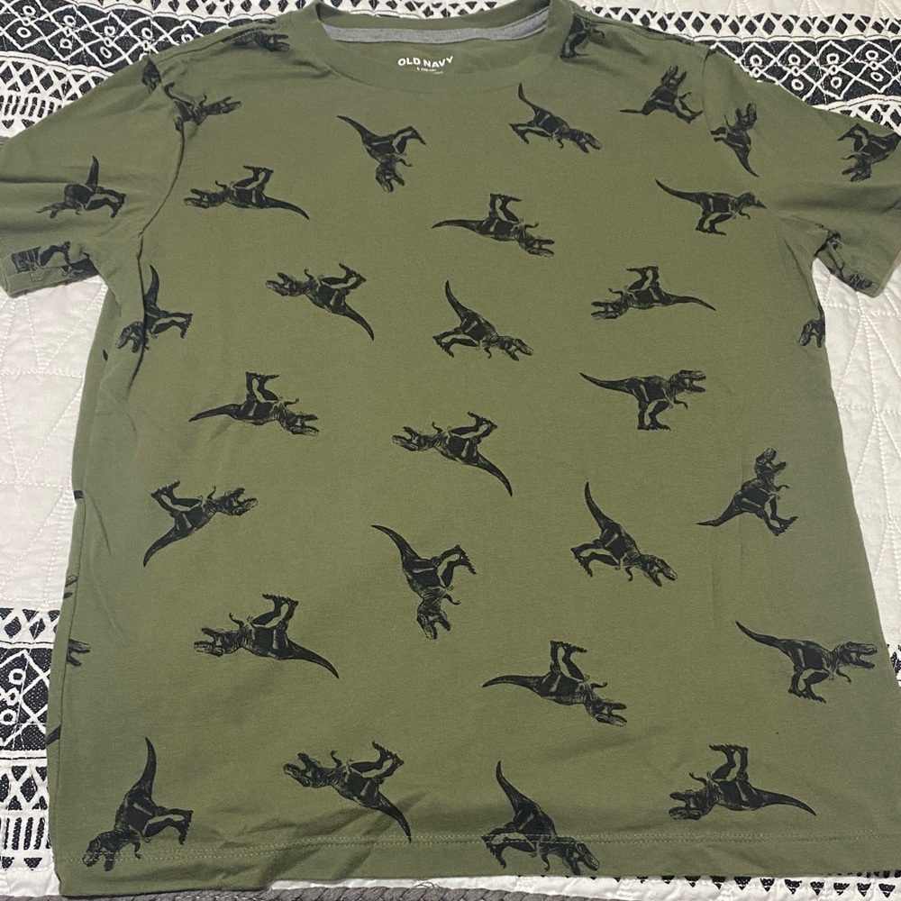 Old Navy Kids Olive Dinosaur Tee